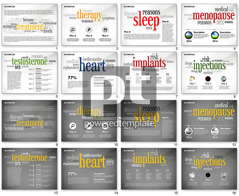 Treatment Word Cloud Presentation Concept