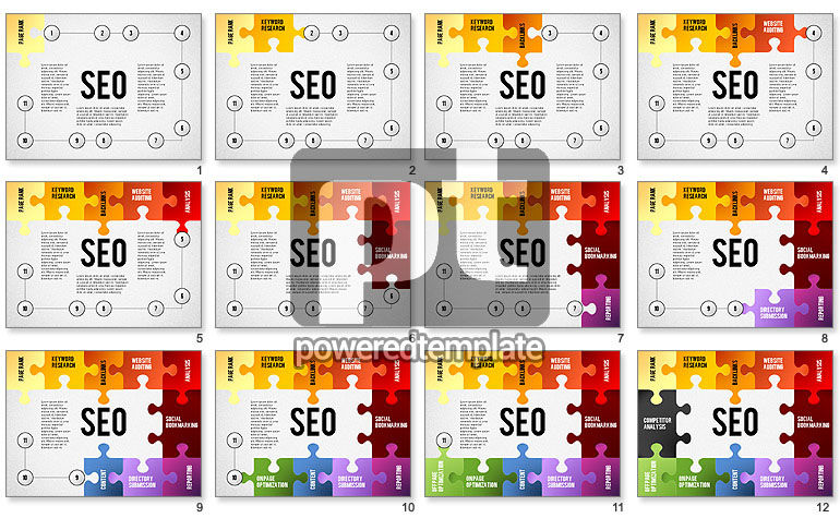 SEO Presentation with Puzzle Stages