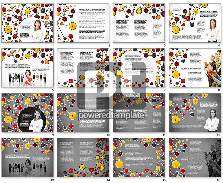 Thematische präsentation des social business network