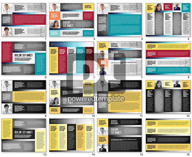 Presentasi Tim Dalam Layout Desain Grid