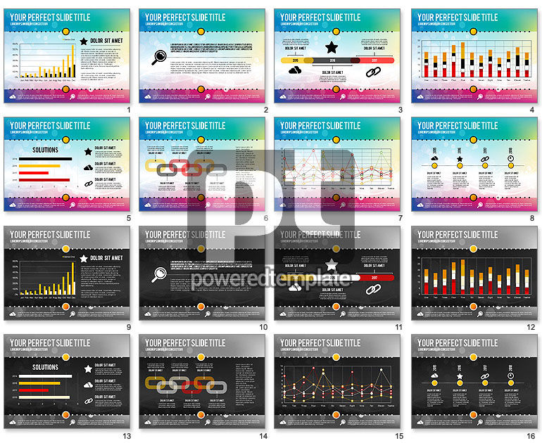 Configuração de apresentação do deck de pitch vívido