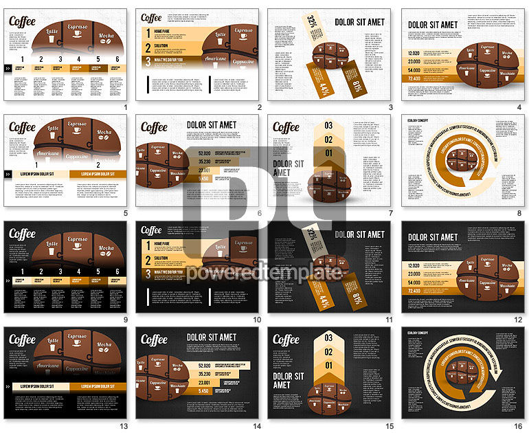 Infographics do feijão de café