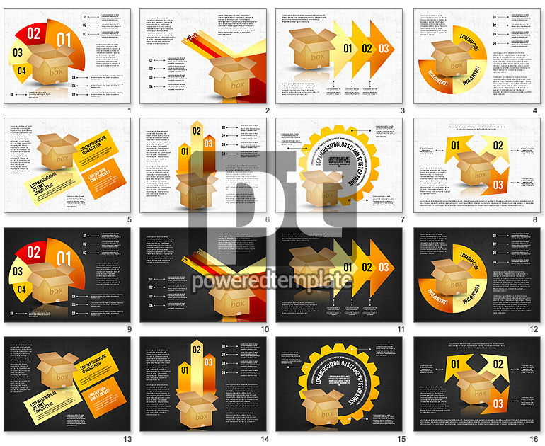 Packaging e le opzioni di consegna concetto