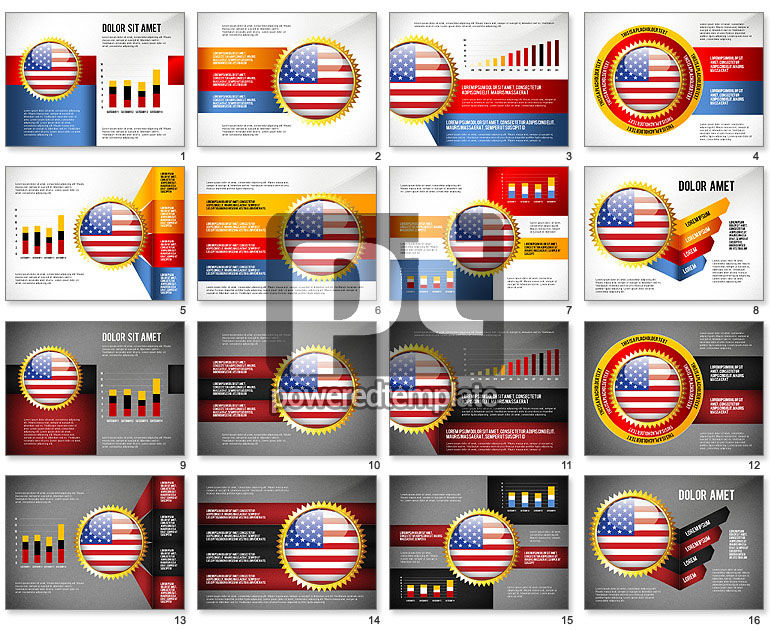 Concepto Infográfico de Calidad USA