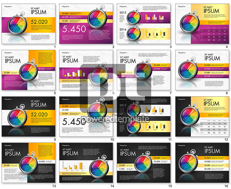 Infographie de la productivité et du benchmark