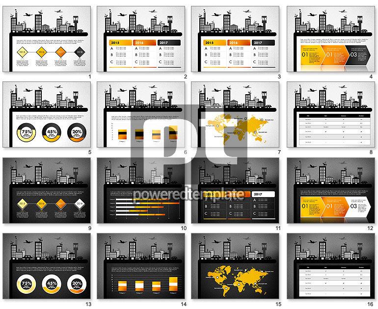 Presentation with Airport Silhouette