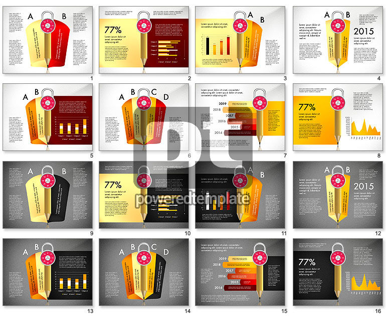 Infografis Dengan Pensil Dan Manometer