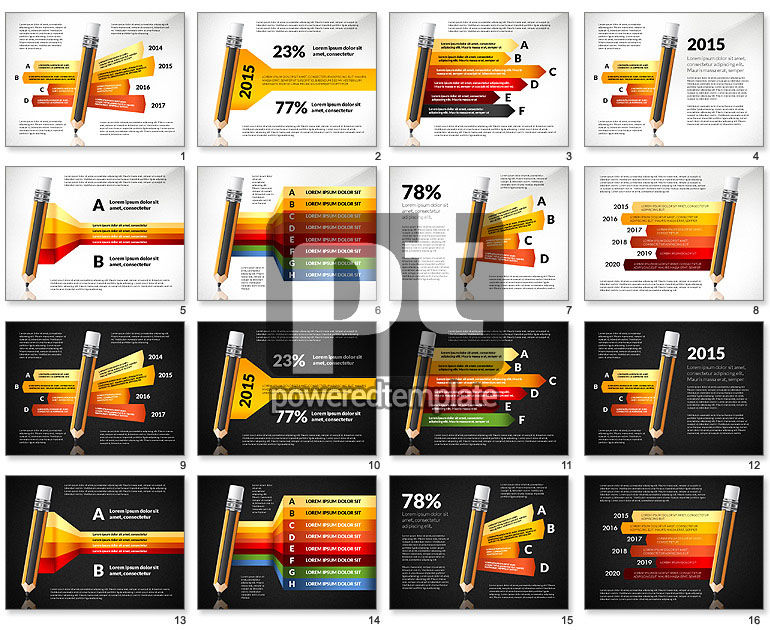 Optionen mit Bleistift