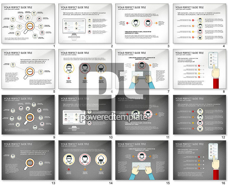 Suchkonzept Präsentationsvorlage