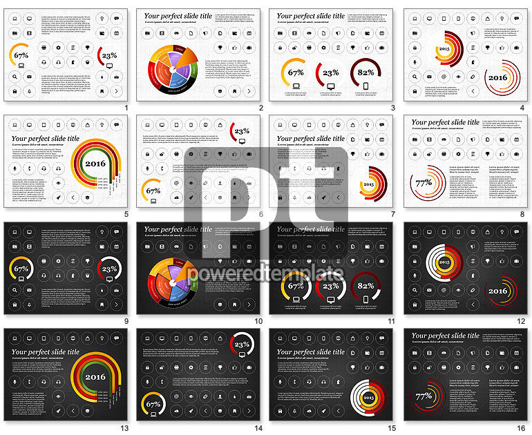 Infographics met pictogrammen