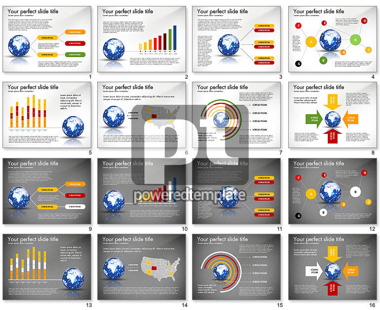 Template Presentasi Jaringan Global