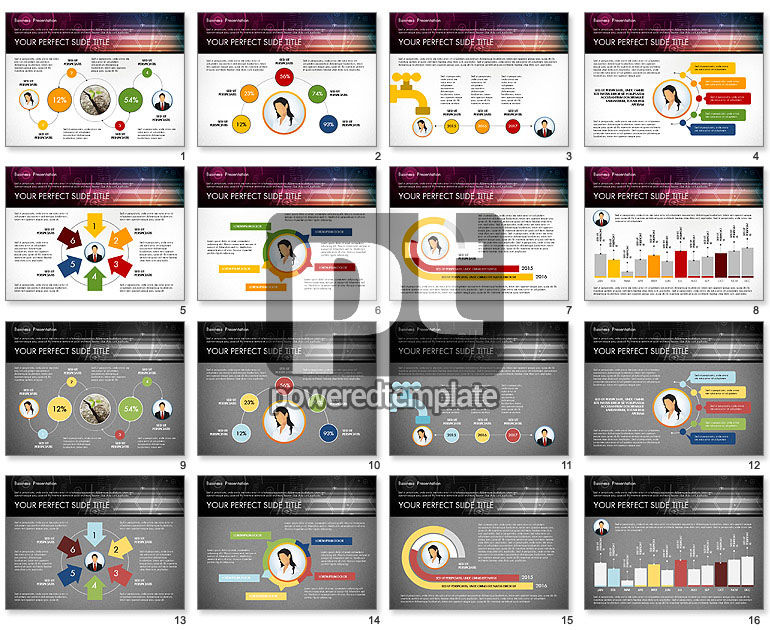 Modèle de présentation illustratif