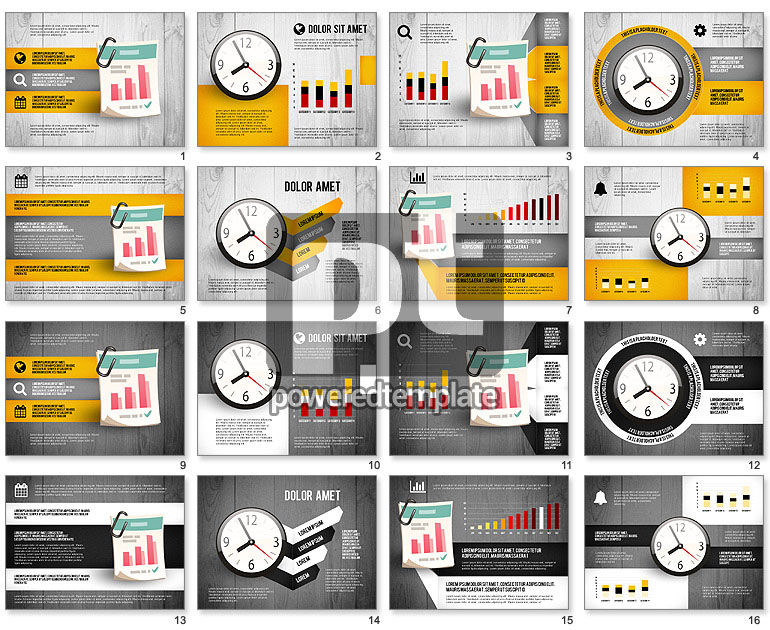 Infografía con opciones y gráficos