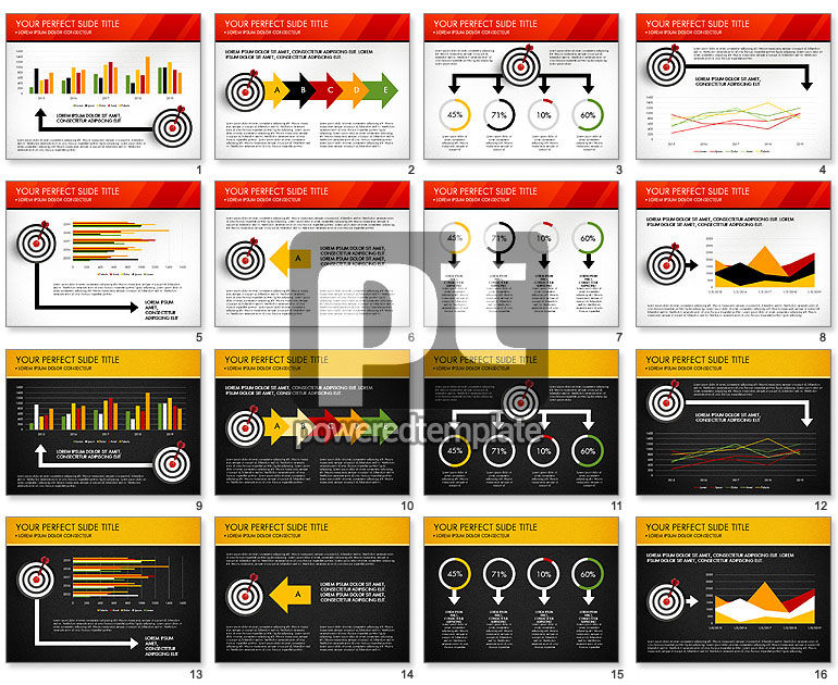 Deslize slide deck com destino