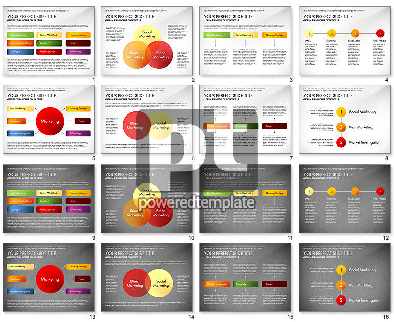 Marketing diagrama de conceito