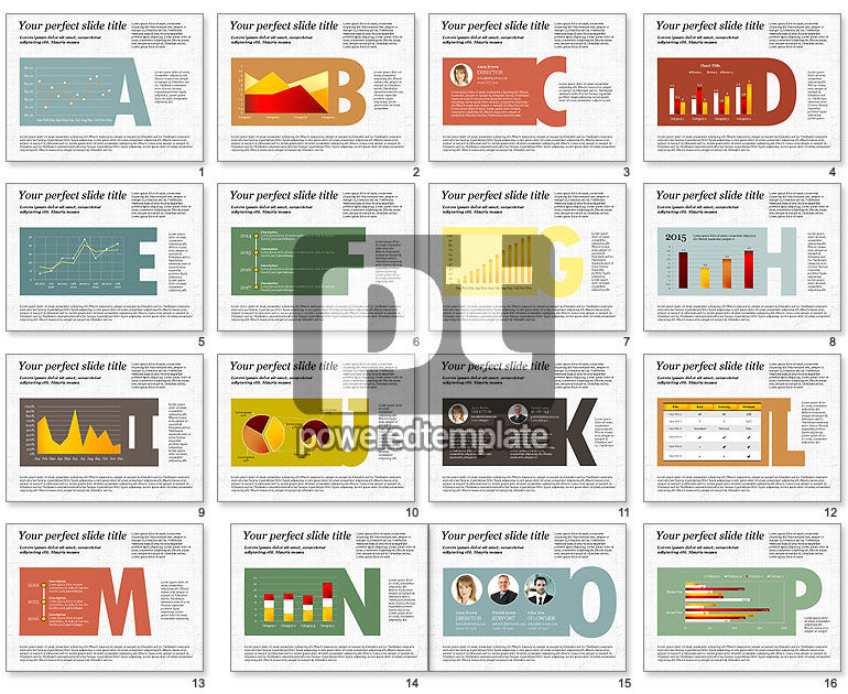 Template Presentasi Alfabet Bisnis