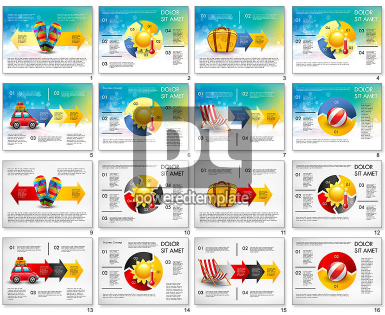 Template Presentasi Perencanaan Liburan