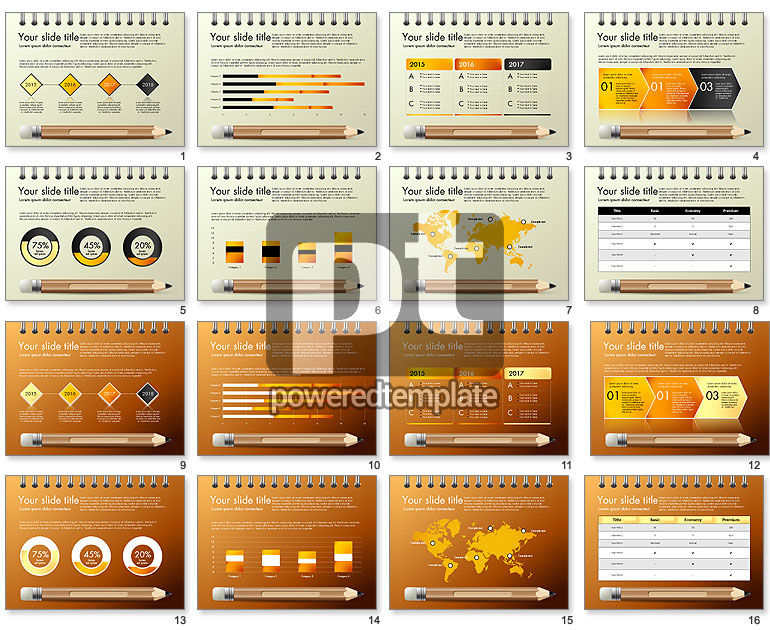 Presentation on Notebook Sheet with Pencil