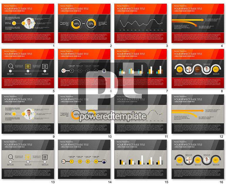 Business Presentation with Creative Charts