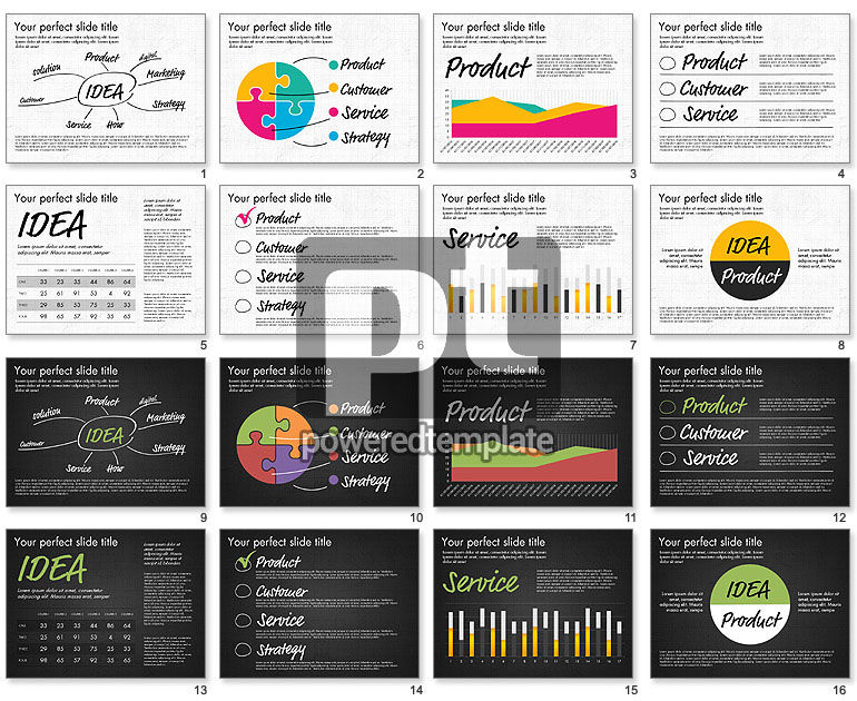 Template Konsep Presentasi Ide