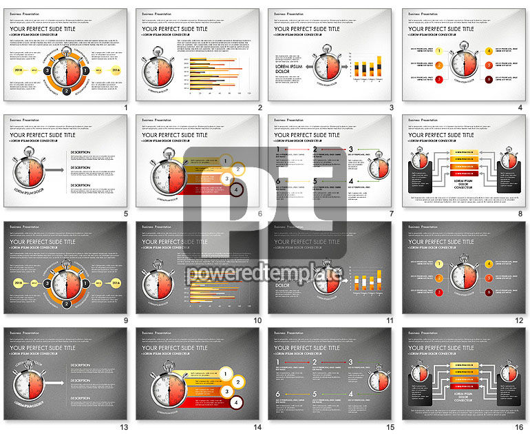 Concept de présentation du processus de gestion du temps