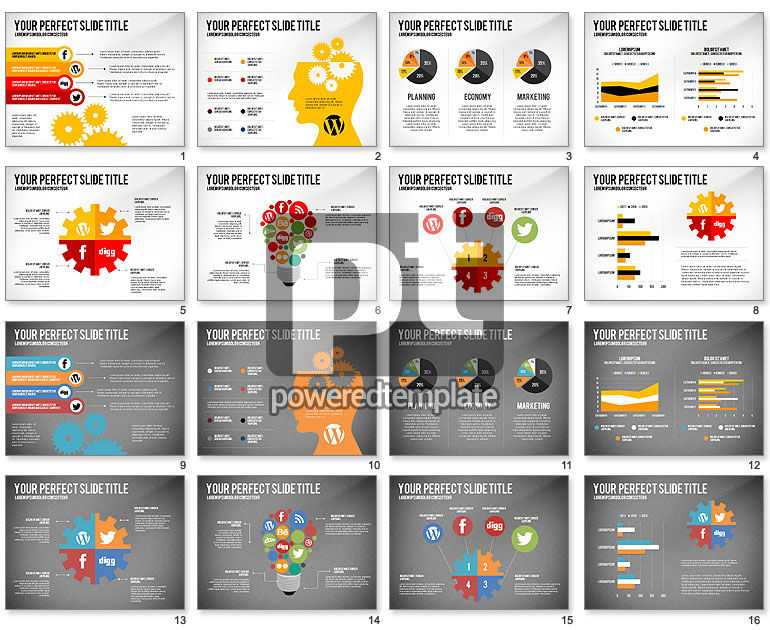 Social Related Presentation Template