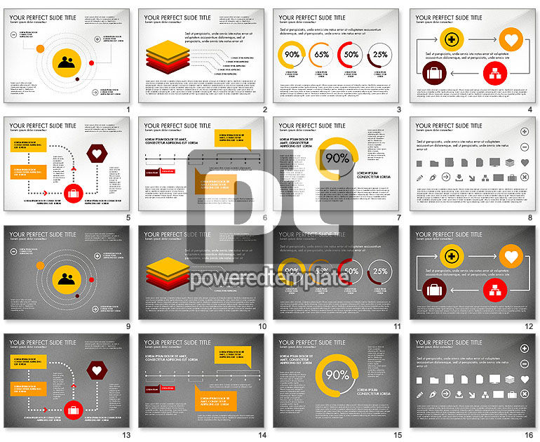 Medizinische Präsentation im flachen Design