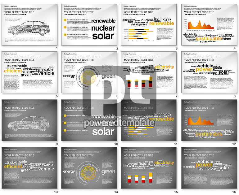 Renewable Energy Word Cloud Presentation Template