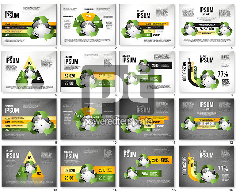 Opciones de Infographics de Sostenibilidad Ambiental