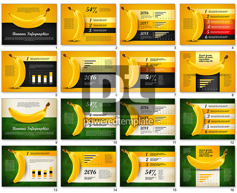 Bananen-Infografiken