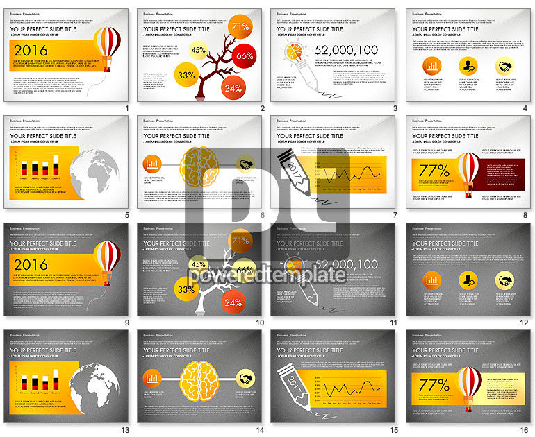 Yellow Themed Pitch Deck Presentation Template