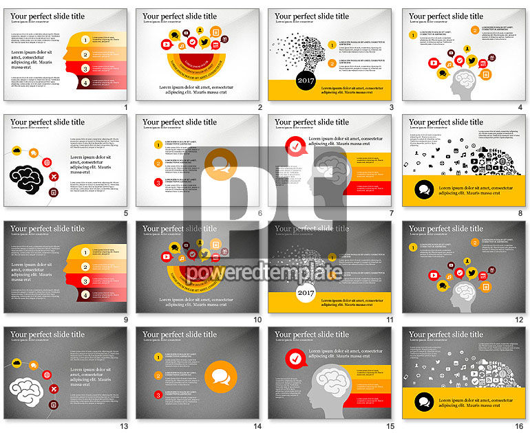 Sociale mensen presentatieconcept