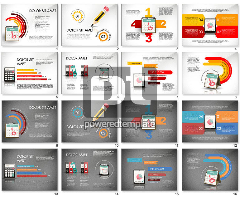 Administratief werk presentatiesjabloon