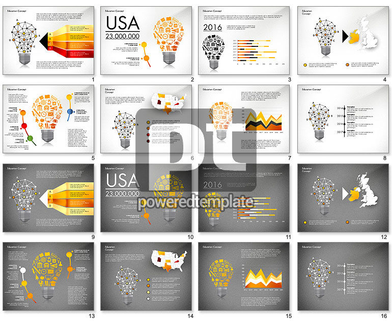 Idee-Infografik-Präsentationskonzept