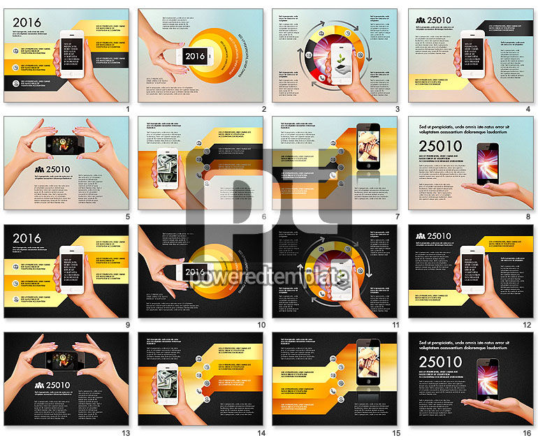 Opciones de Smartphone Concepto de presentación