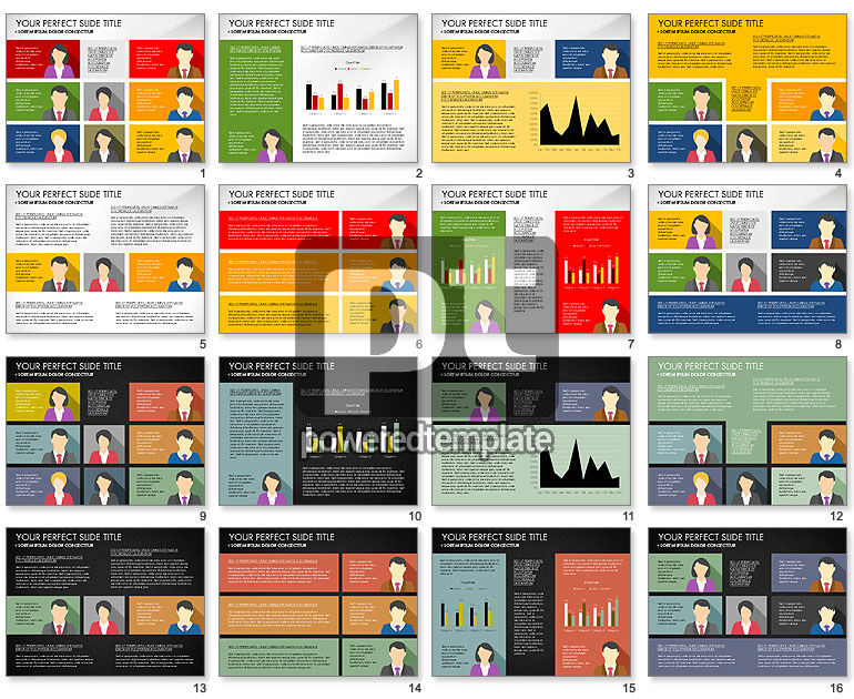 Perfil de la empresa con gráficos controlados por datos