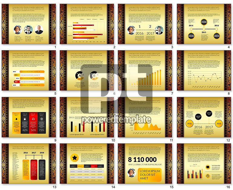 Datengetriebene Karte mit Ornament