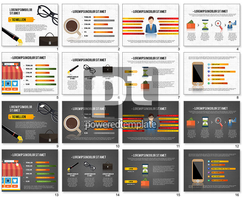 Modèle de présentation marketing et vente