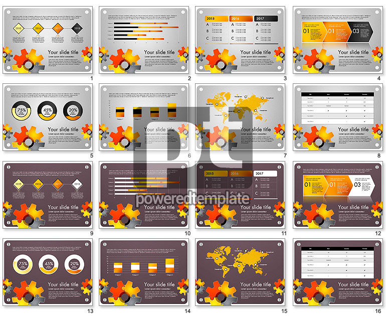 Cogwheel Puzzle Presentation Concept