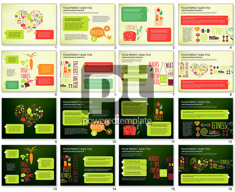 Template Presentasi Gaya Hidup Sehat