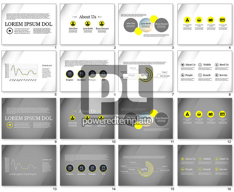 Modèle de présentation en style minimaliste