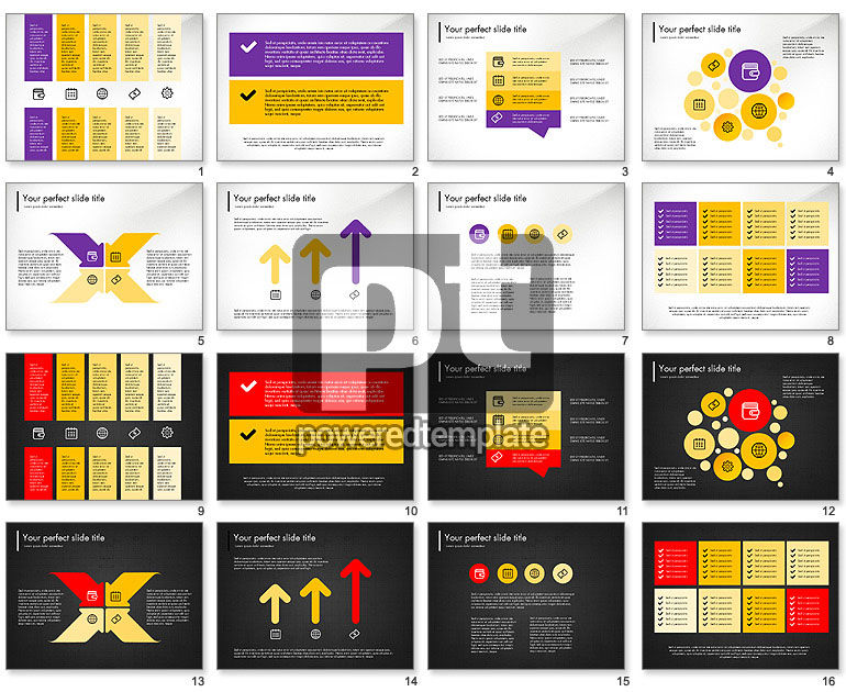 Flat ontworpen verse presentatieconcept