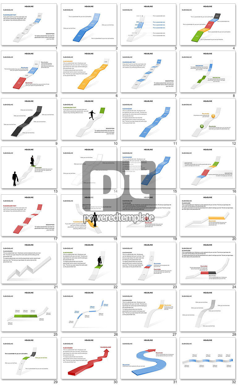 Road Up Diagram Set