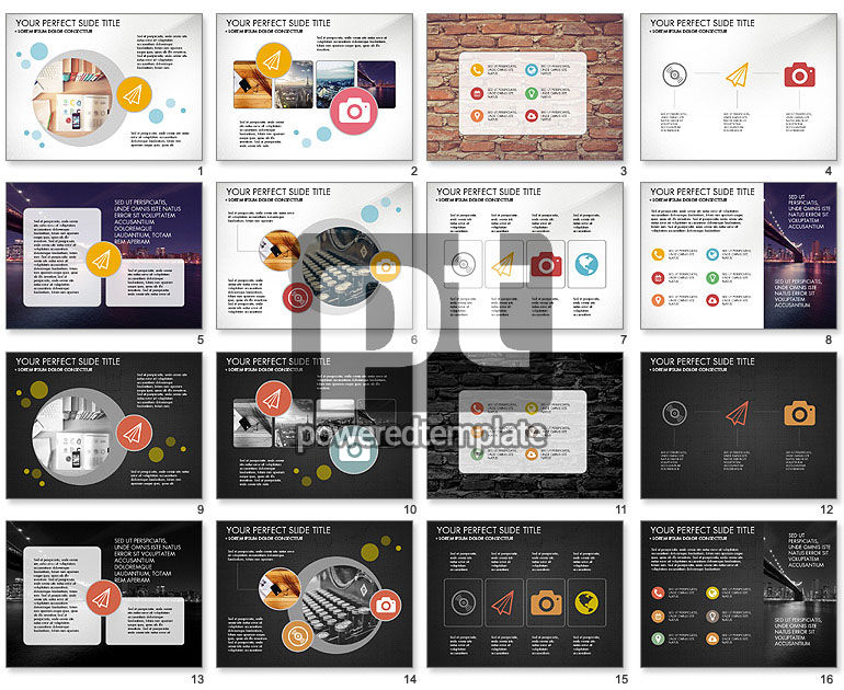 Presentasi Modern Dengan Desain Datar