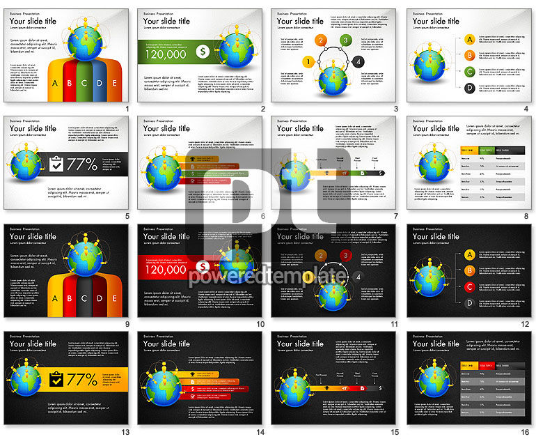 Wereldwijd netwerk infographics