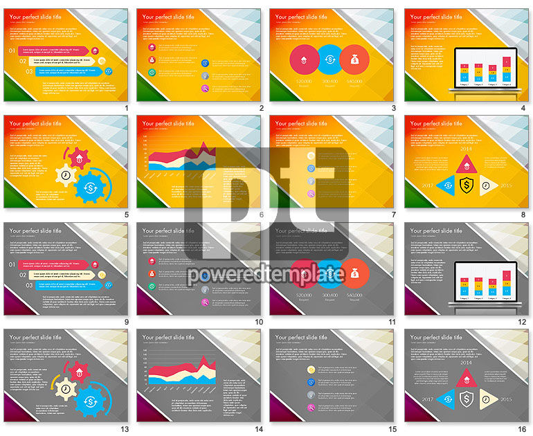 Flat Designed Report Presentation Deck