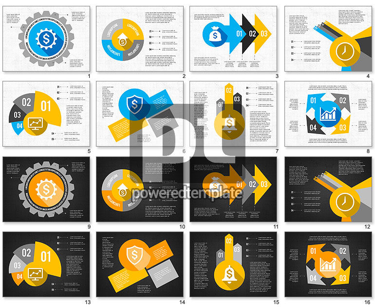 Financiële infographic presentatie