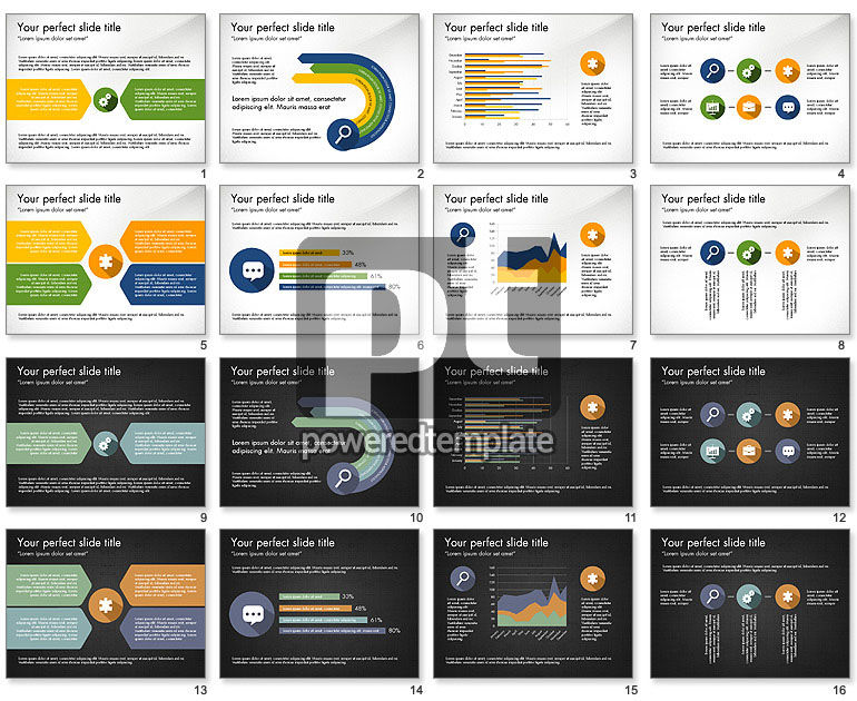 Informe con iconos de diseño de materiales