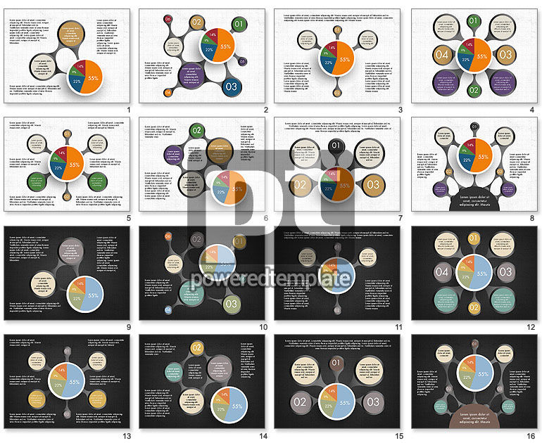 Hub en taartdiagram