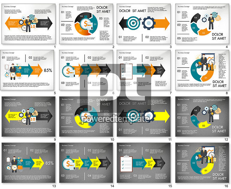 Management proces presentatie concept